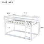 Letto a castello singolo su singolo con scaletta, Espresso/Grigio/Naturale/Rosa/Bianco, Legno massello, Posti letto 2
