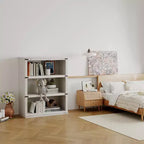 Libreria a 5 ripiani | Bianco antico / Grigio / Rovere scuro / Ciliegio scuro / Rétro | Scaffale aperto in stile rustico | Singolo