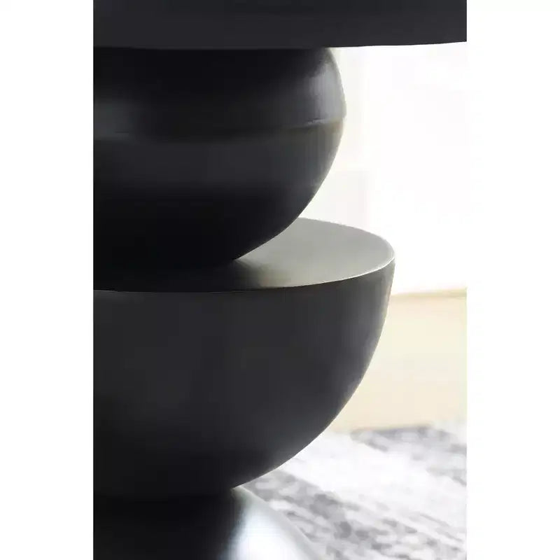 Tavolino d'appoggio in metallo nero – Rettangolare, Stile Industriale, Uso Individuale