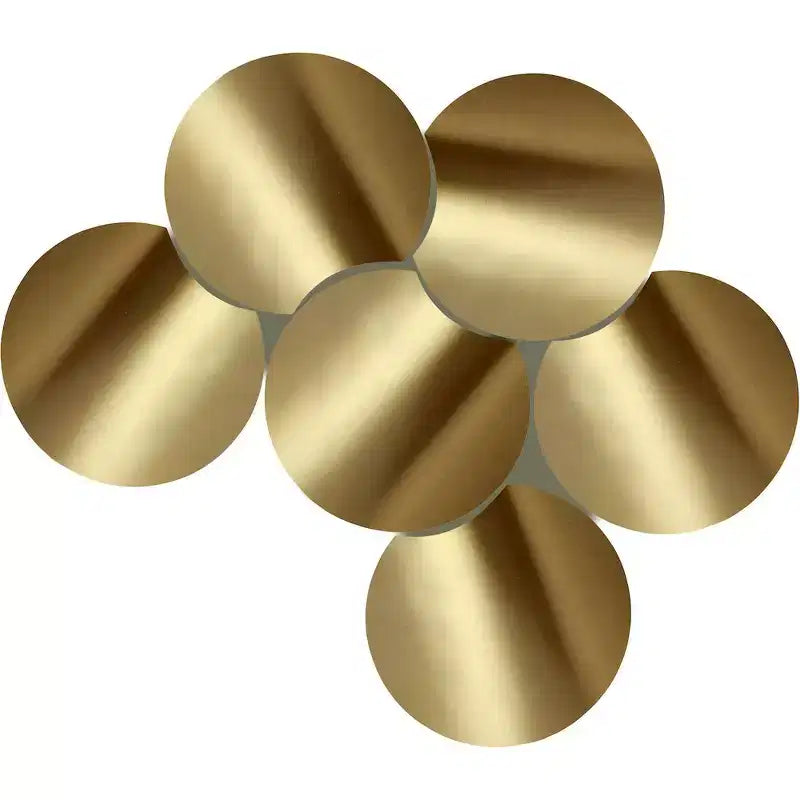 Nero opaco / Oro spazzolato / Argento / Terrazzo – Tavolino esagonale modulare, collegabile, pezzo singolo