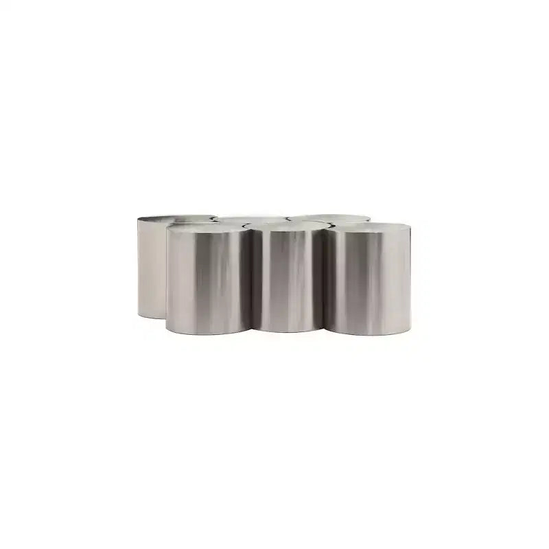 Nero opaco / Oro spazzolato / Argento / Terrazzo – Tavolino esagonale modulare, collegabile, pezzo singolo