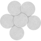 Nero opaco / Oro spazzolato / Argento / Terrazzo – Tavolino esagonale modulare, collegabile, pezzo singolo