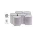 Nero opaco / Oro spazzolato / Argento / Terrazzo – Tavolino esagonale modulare, collegabile, pezzo singolo