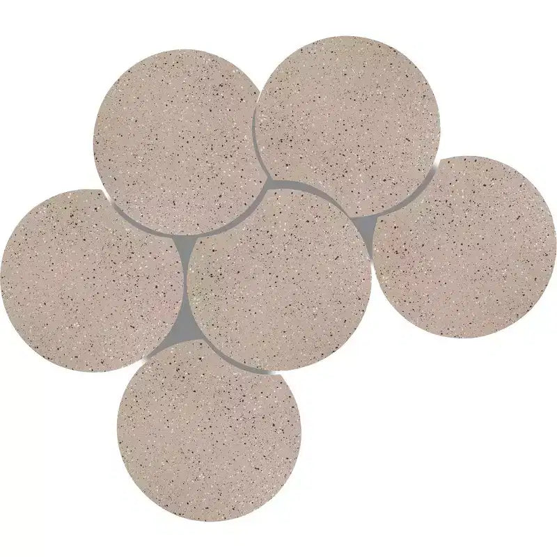Nero opaco / Oro spazzolato / Argento / Terrazzo – Tavolino esagonale modulare, collegabile, pezzo singolo