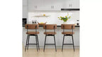 Sgabello da bar girevole ad altezza bancone Brown / Cloud, set da 2