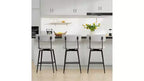 Sgabello da bar girevole ad altezza bancone Brown / Cloud, set da 2
