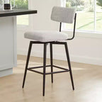 Sgabello da bar girevole ad altezza bancone Brown / Cloud, set da 2