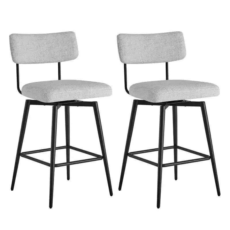 Sgabello da bar girevole ad altezza bancone Brown / Cloud, set da 2
