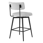 Sgabello da bar girevole ad altezza bancone Brown / Cloud, set da 2