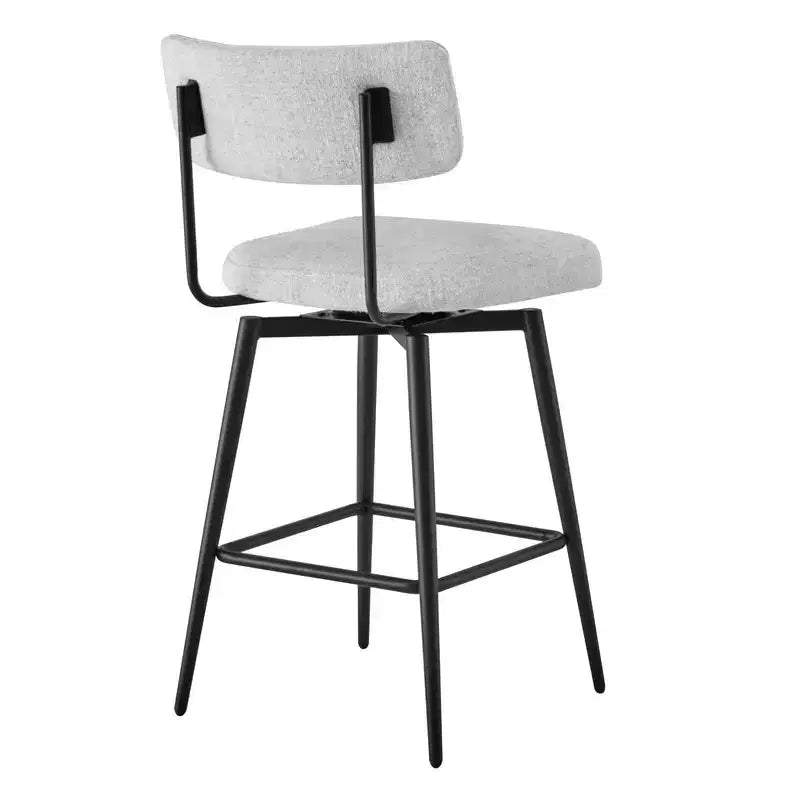 Sgabello da bar girevole ad altezza bancone Brown / Cloud, set da 2
