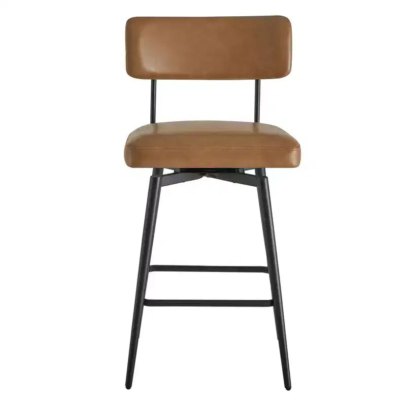 Sgabello da bar girevole ad altezza bancone Brown / Cloud, set da 2
