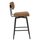 Sgabello da bar girevole ad altezza bancone Brown / Cloud, set da 2