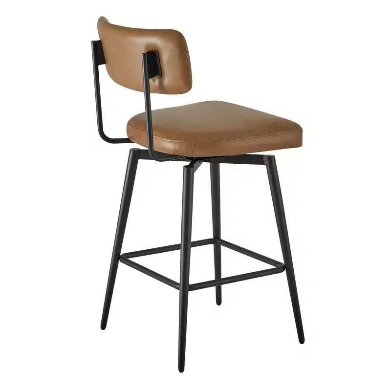Sgabello da bar girevole ad altezza bancone Brown / Cloud, set da 2