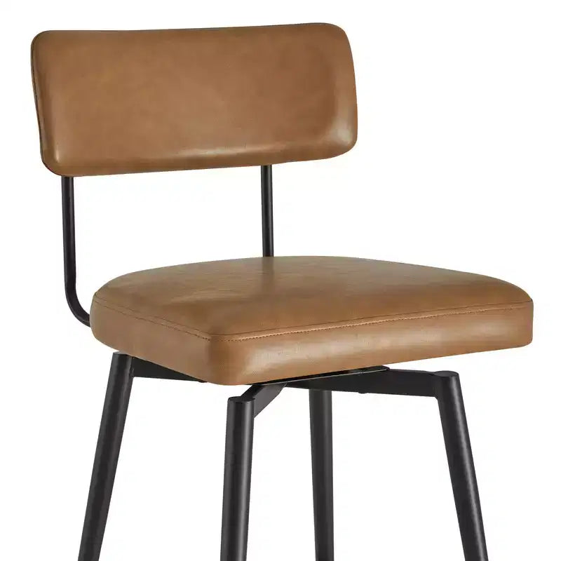 Sgabello da bar girevole ad altezza bancone Brown / Cloud, set da 2