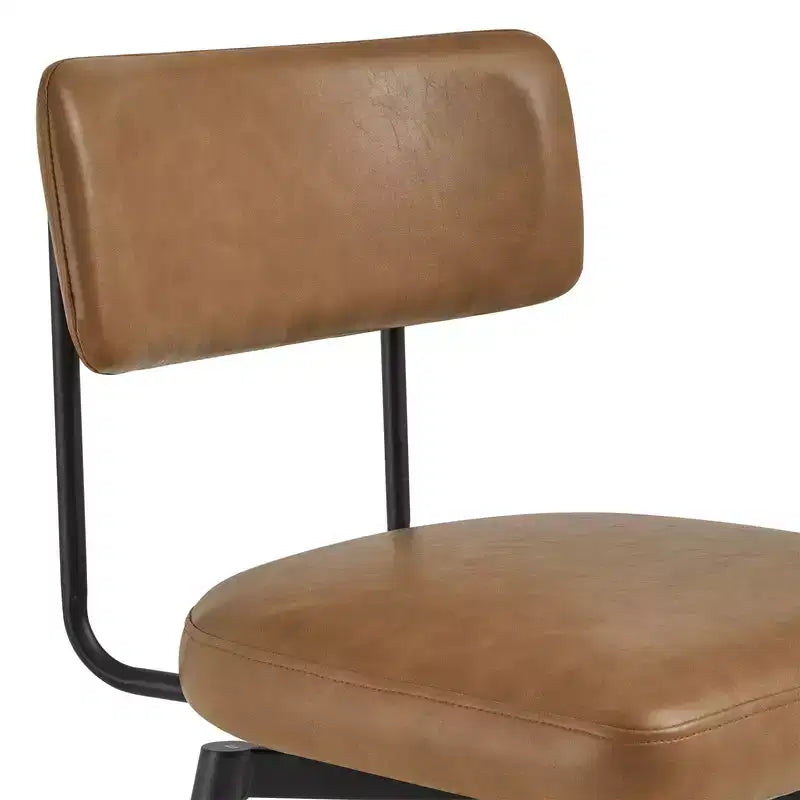 Sgabello da bar girevole ad altezza bancone Brown / Cloud, set da 2