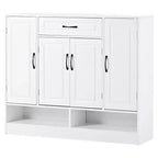Scarpiera – Nero/Bianco, 4 ante con cassetto, Monoutente