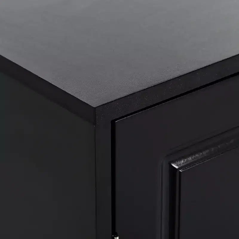 Scarpiera – Nero/Bianco, 4 ante con cassetto, Monoutente