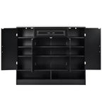 Scarpiera – Nero/Bianco, 4 ante con cassetto, Monoutente