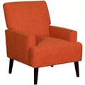 Elements Kiwi Boucle Orange Fabric Accent Chair