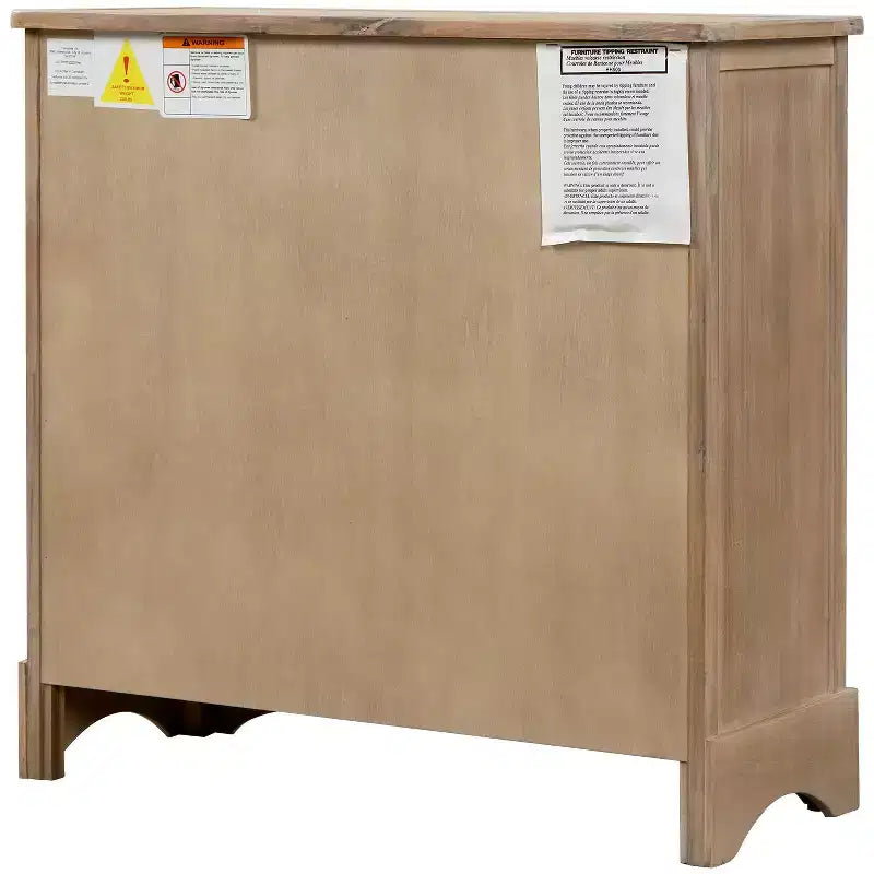 Antico Blu Navy / Grigio Marrone / Espresso / Bianco – Cassettiera a 6 cassetti con Cesti in Rattan