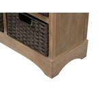 Antico Blu Navy / Grigio Marrone / Espresso / Bianco – Cassettiera a 6 cassetti con Cesti in Rattan