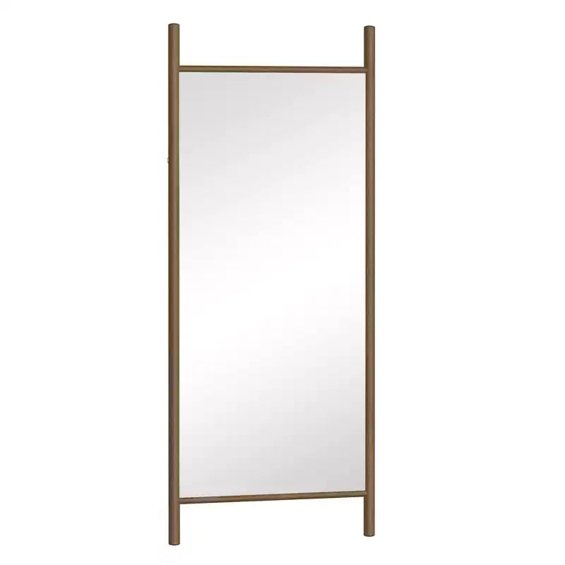 Specchio a tutta lunghezza a pioli nero/marrone, singolo, 160-180 cm