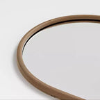 Specchio a tutta lunghezza a pioli nero/marrone, singolo, 160-180 cm