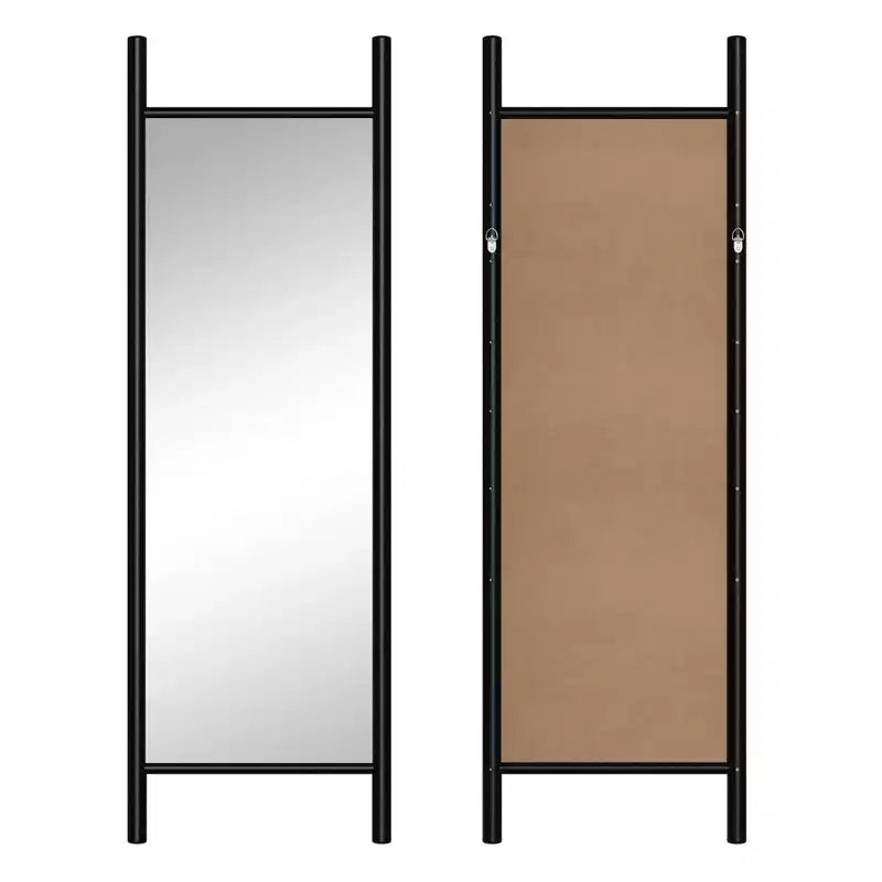 Specchio a tutta lunghezza a pioli nero/marrone, singolo, 160-180 cm