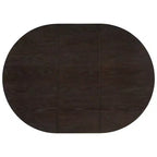 Set Tavolo da Pranzo Rotondo Allungabile, Espresso e Beige / Naturale e Beige, 4 Posti, 5 Pezzi