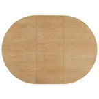 Set Tavolo da Pranzo Rotondo Allungabile, Espresso e Beige / Naturale e Beige, 4 Posti, 5 Pezzi