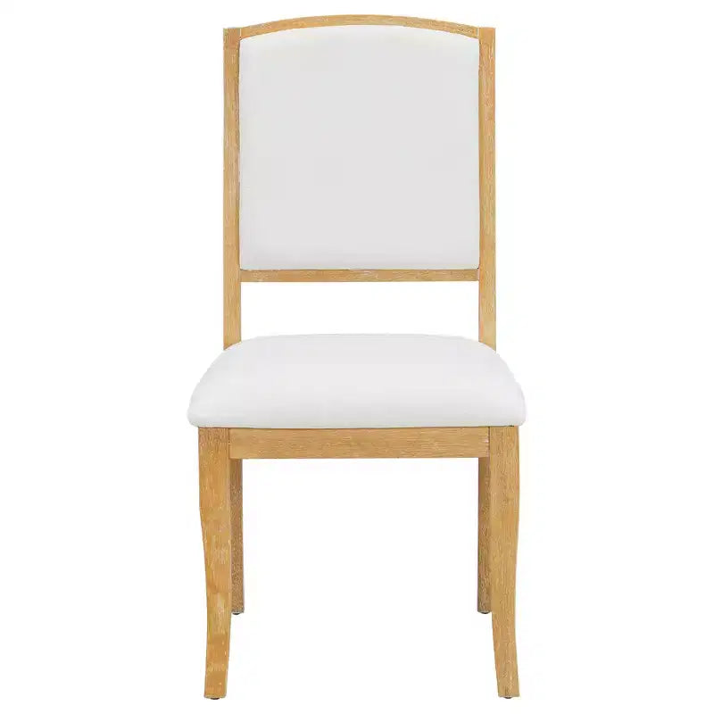 Set Tavolo da Pranzo Rotondo Allungabile, Espresso e Beige / Naturale e Beige, 4 Posti, 5 Pezzi