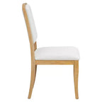Set Tavolo da Pranzo Rotondo Allungabile, Espresso e Beige / Naturale e Beige, 4 Posti, 5 Pezzi
