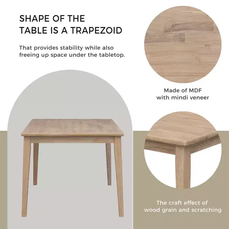 Set da pranzo 6 pezzi, grigio/naturale, imbottito, 6 posti