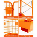 Cesto a forca in acciaio, nero, 36"×36", 1-2 persone, senza ruote/con ruote